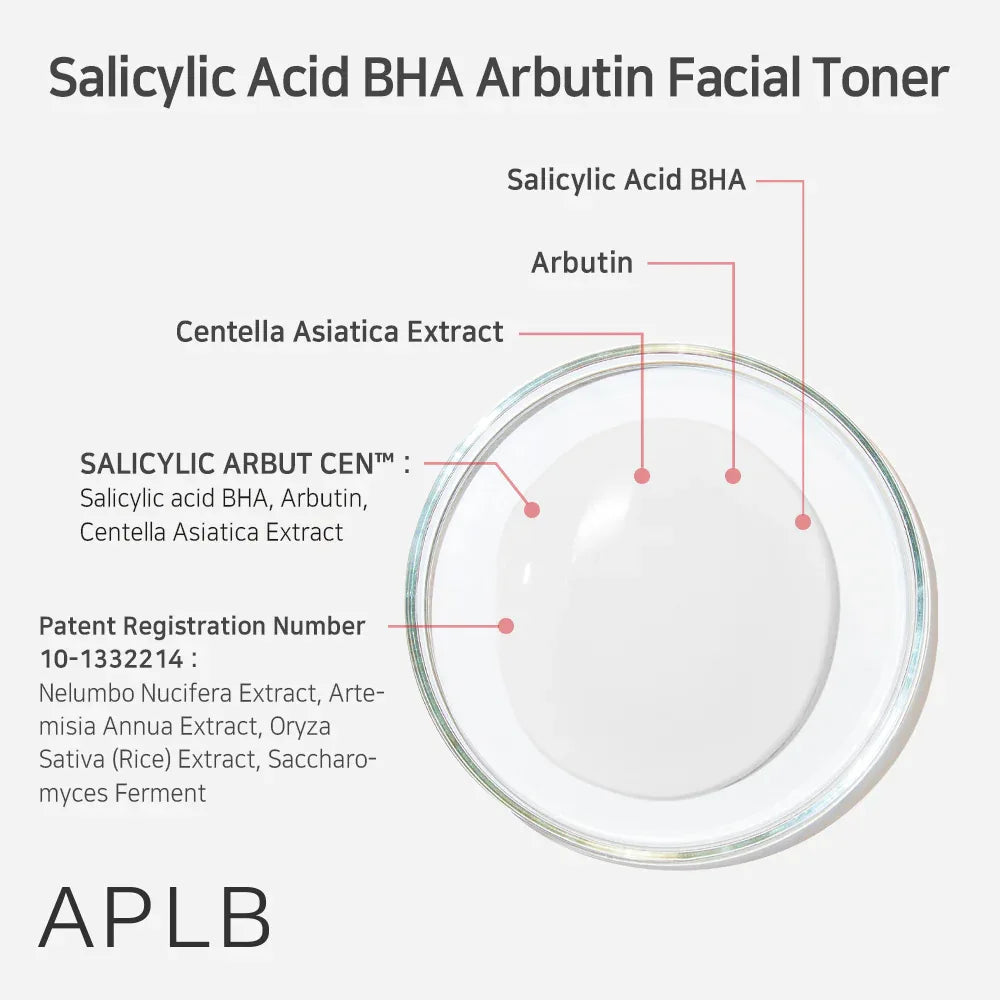 APLB Salicylic Acid BHA Arbutin Facial Toner 160ml