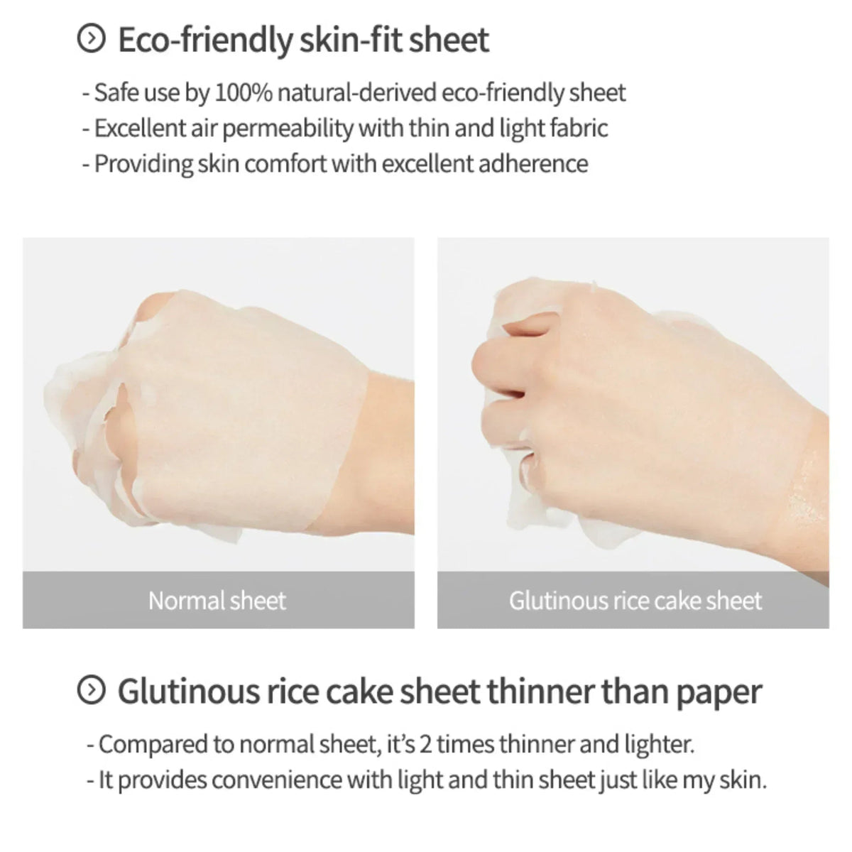 MISSHA Airy Fit Sheet Mask Green Tea (1EA) - ORION XO Exclusive
