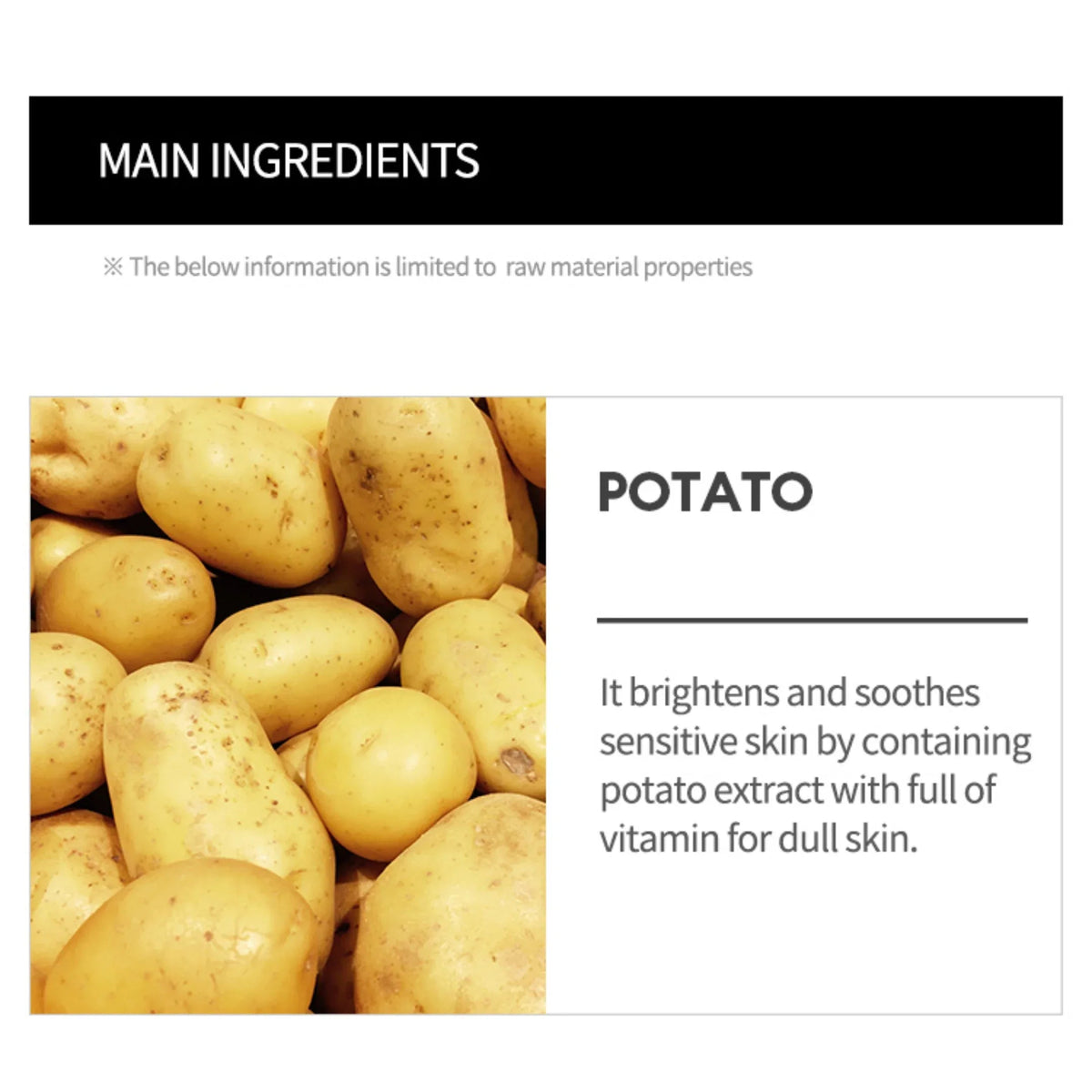 MISSHA Airy Fit Sheet Mask Potato (1EA) - ORION XO Exclusive