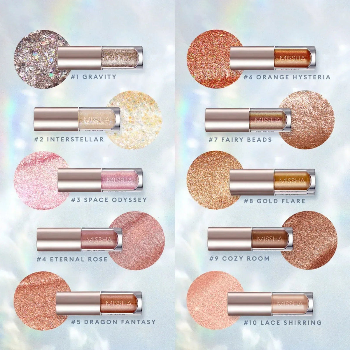 MISSHA Glitter Prism Liquid Eyeshadow Topper Interstellar No.2 3g - ORION XO Exclusive
