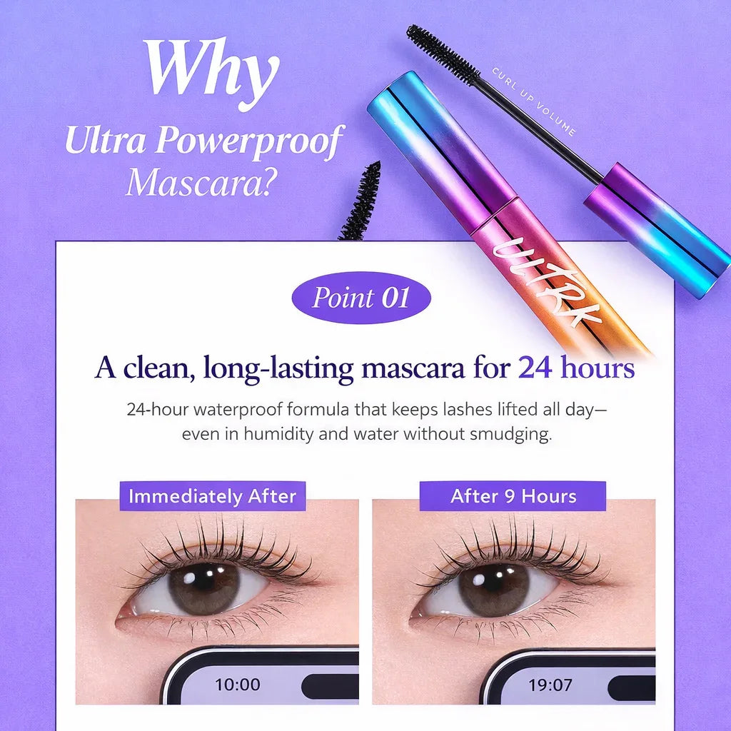 MISSHA Ultra Powerproof Mascara Curling and Lengthening 8g - ORION XO Exclusive