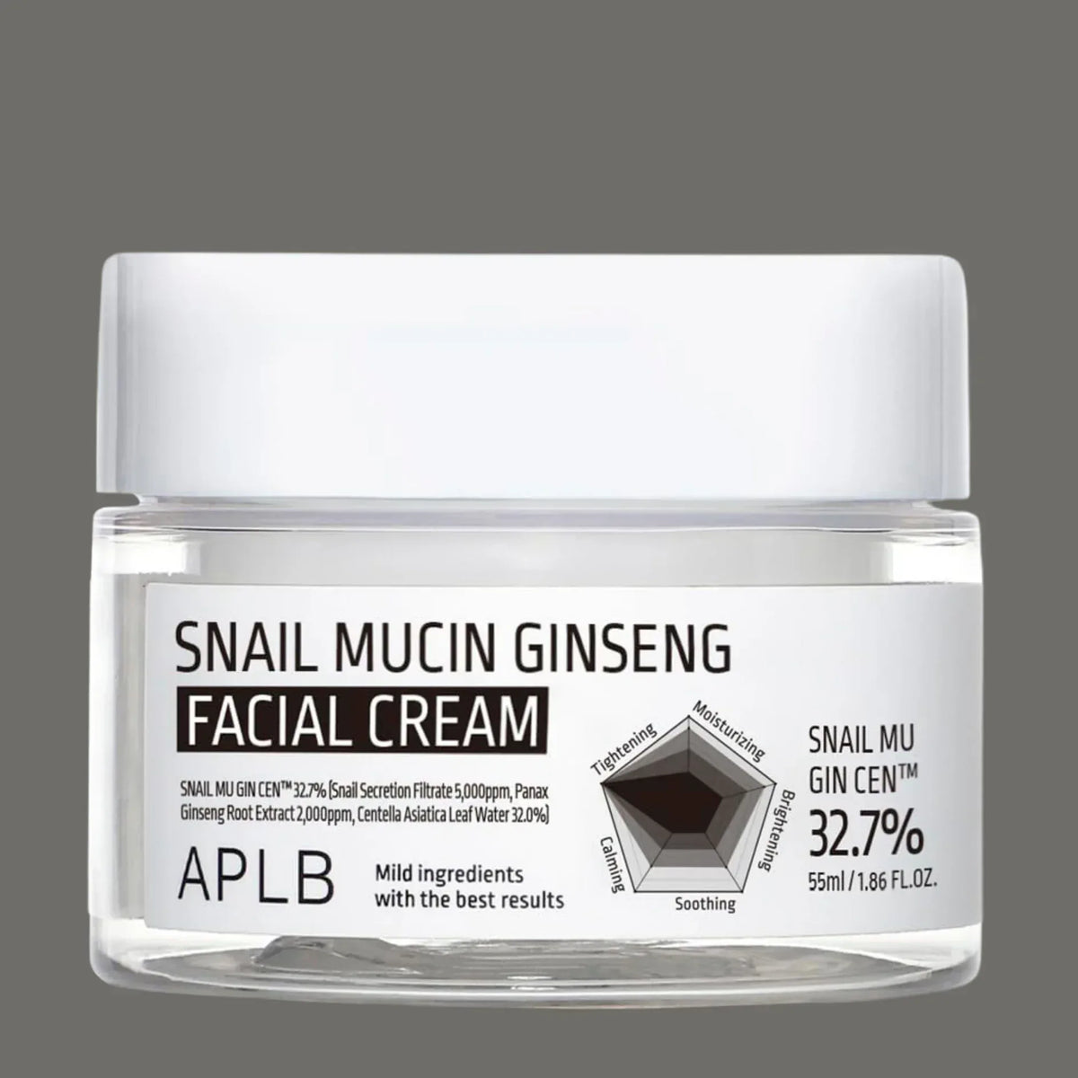 APLB Snail Mucin Ginseng Facial Cream 55ml