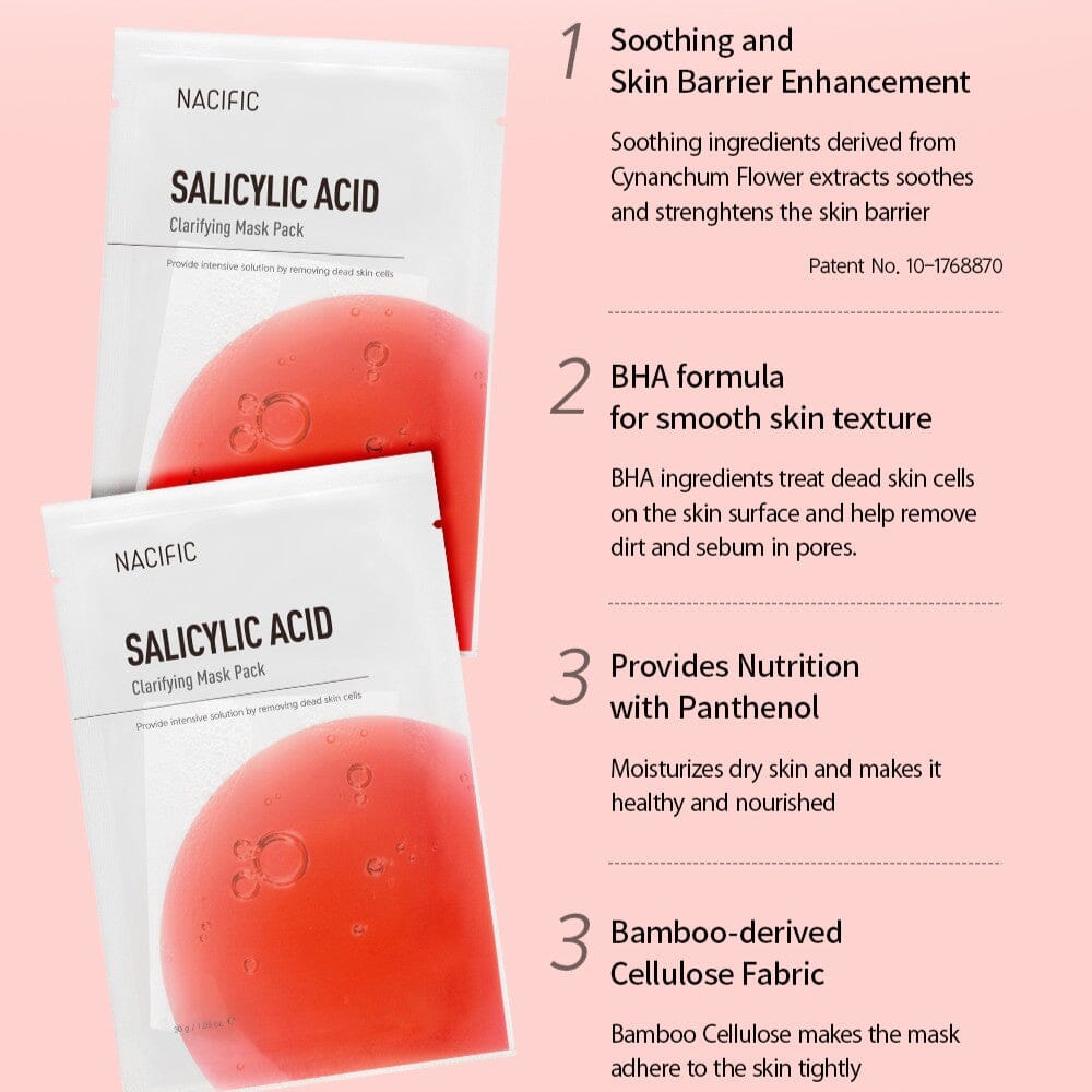 NACIFIC Salicylic Acid Clarifying Mask (1ea) - ORION XO Exclusive