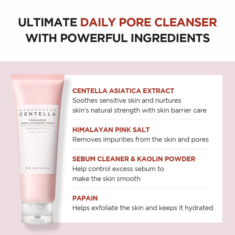 SKIN1004 Madagascar Centella Poremizing Deep Cleansing Foam 125ml - ORION XO Exclusive