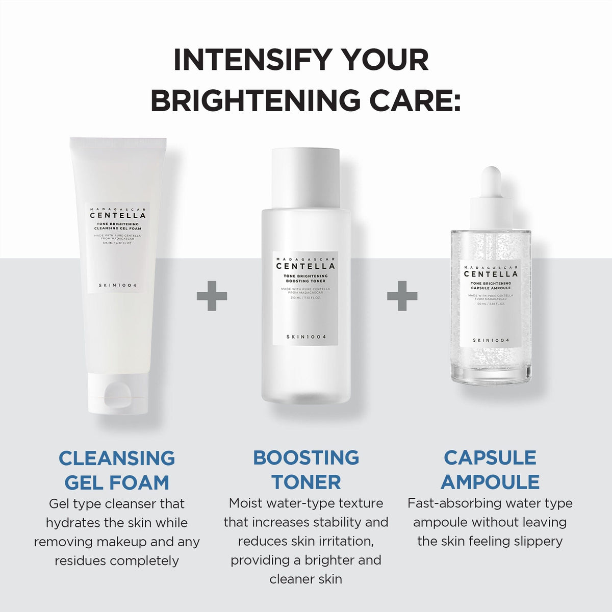 SKIN1004 Madagascar Centella Tone Brightening Cleansing Gel Foam 125ml - ORION XO Exclusive