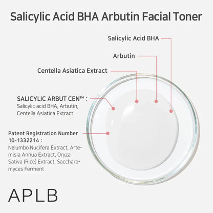 APLB Salicylic Acid BHA Arbutin Facial Toner 160ml