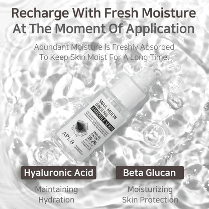 APLB Snail Mucin Ginseng Ampoule Serum 40ml