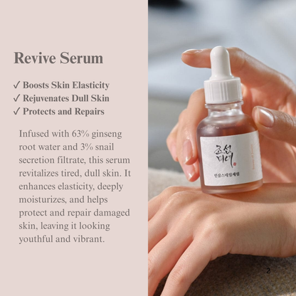 Beauty of Joseon Revive Serum : Ginseng + Snail Mucin 30ml