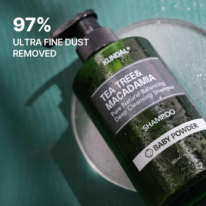 KUNDAL Tea Tree & Macadamia Pure Natural Balancing Deep Cleansing Shampoo White Musk 500ml