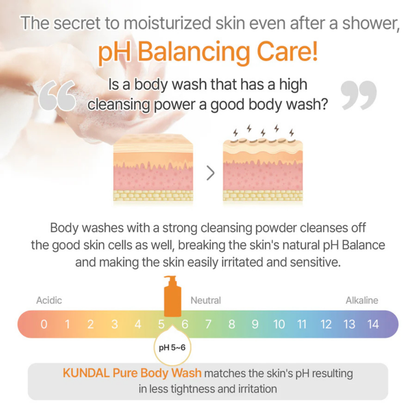 KUNDAL Honey & Macadamia Pure Natural Moisturizing Refreshing Body Wash Cherry Blossom 500ml