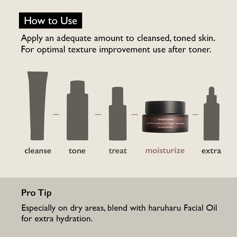 Haruharu WONDER Black Rice 10 Hyaluronic Cream-Unscented 50ml - ORION XO Exclusive