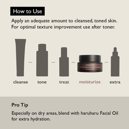 Haruharu WONDER Black Rice 10 Hyaluronic Cream-Unscented 50ml - ORION XO Exclusive