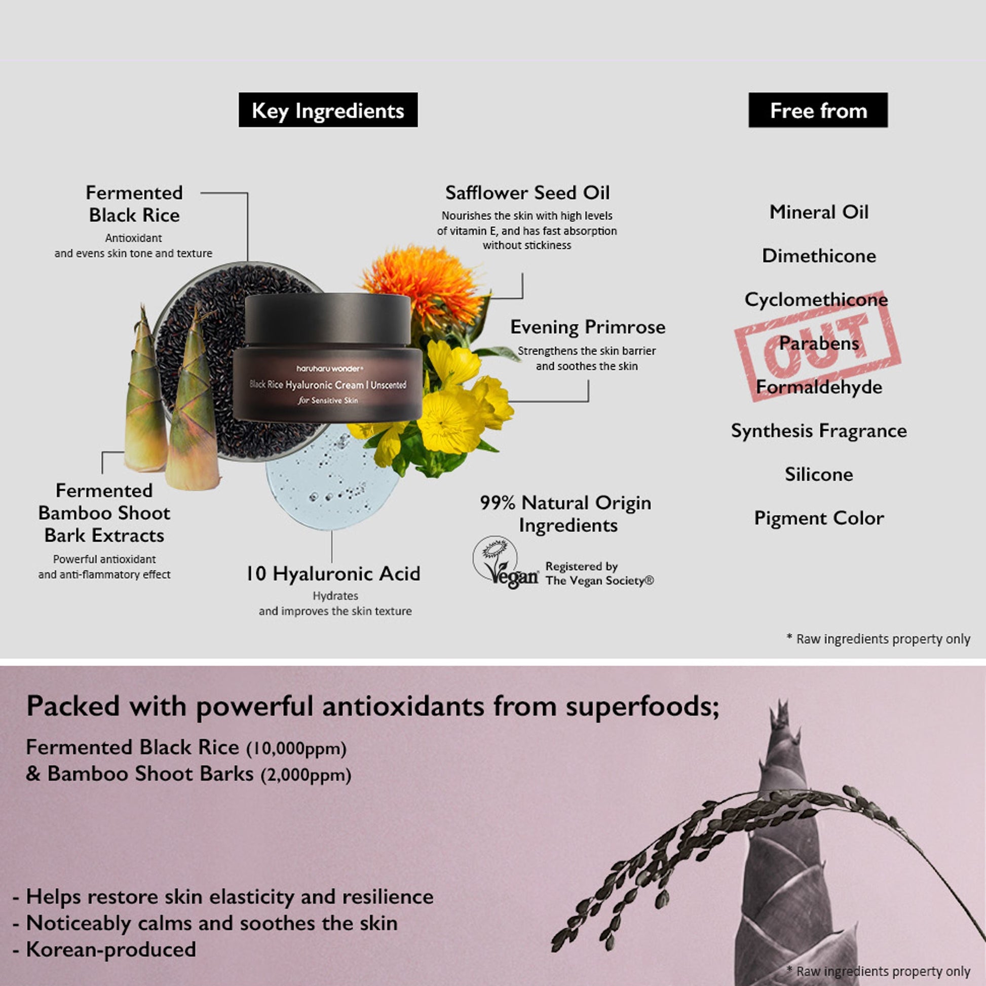 Haruharu WONDER Black Rice 10 Hyaluronic Cream-Unscented 50ml - ORION XO Exclusive