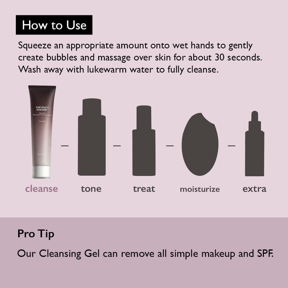 Haruharu WONDER Black Rice Moisture 5.5 Soft Cleansing-Gel 100ml - ORION XO Exclusive