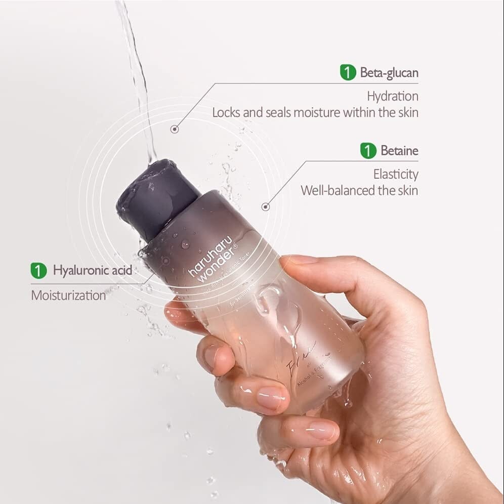 Haruharu WONDER Mini Black Rice Hyaluronic Toner for Sensitive Skin 10ml - ORION XO Exclusive