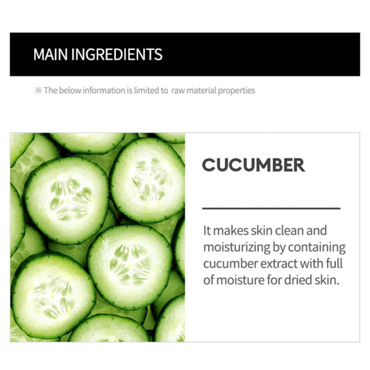MISSHA Airy Fit Sheet Mask Cucumber (1EA) - ORION XO Exclusive