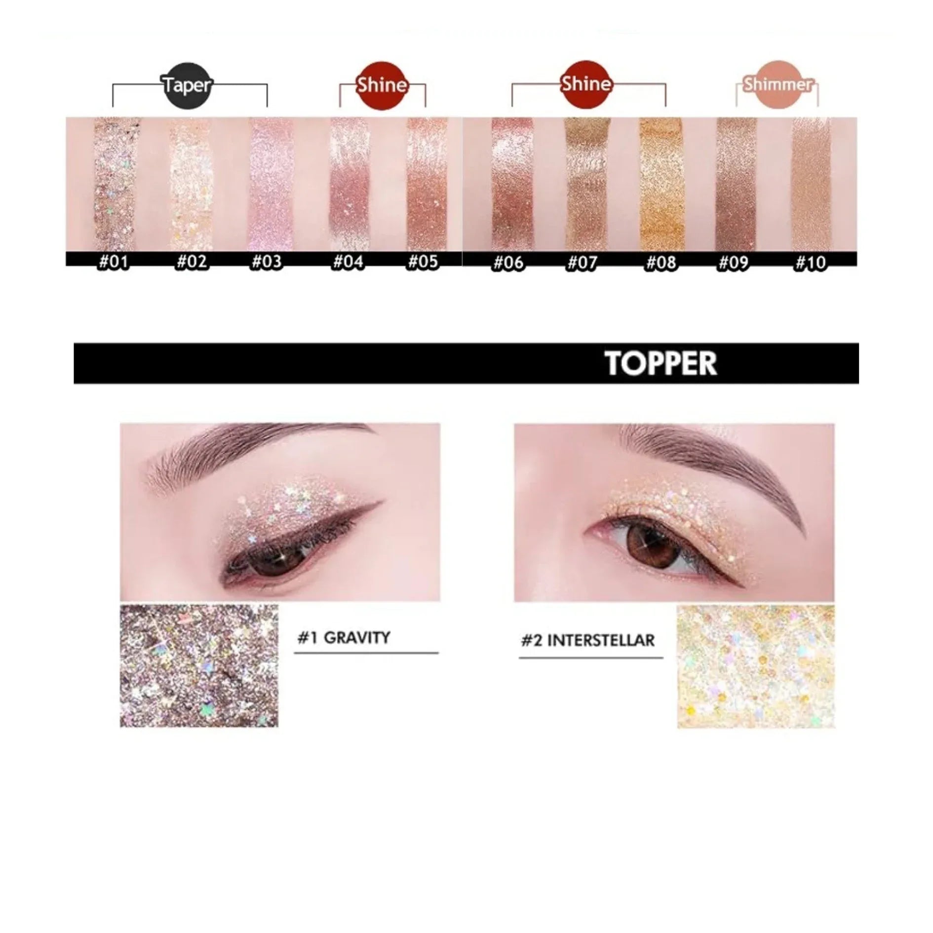 MISSHA Glitter Prism Liquid Eyeshadow Topper Interstellar No.2 3g - ORION XO Exclusive