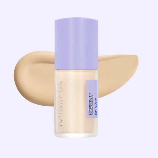 MISSHA Layering Fit Foundation Semi Glow 23 Sand 35ml - ORION XO Exclusive