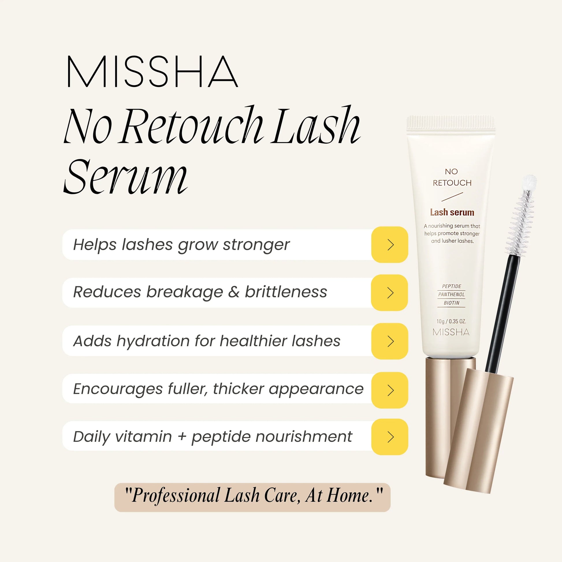 MISSHA No Retouch Lash Serum 10g - ORION XO Exclusive