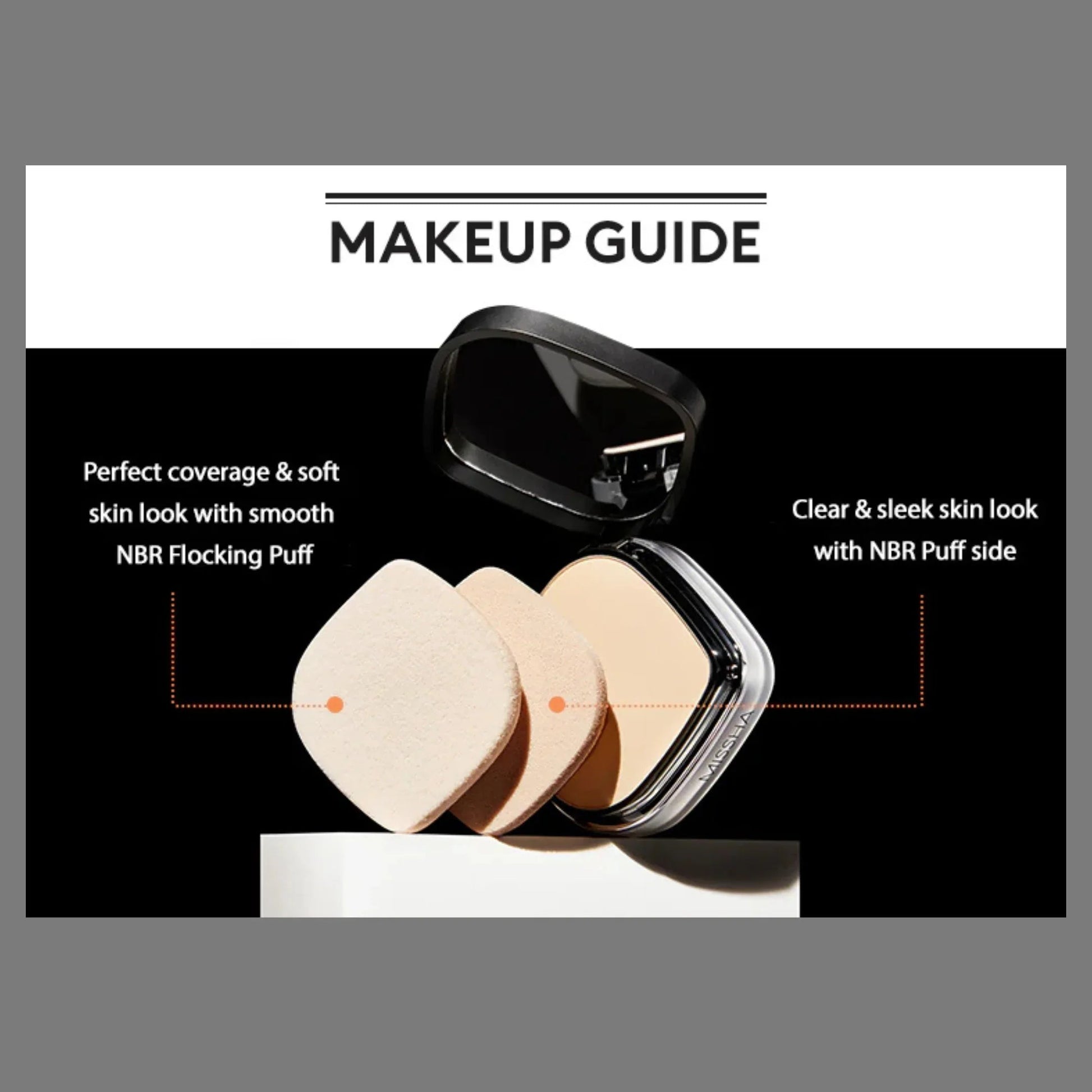 MISSHA Signature Dramatic Two Way Pact - 23 Sand Medium Beige 9.5g - ORION XO Exclusive