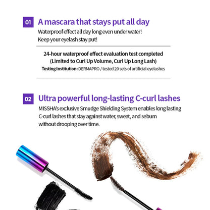 MISSHA Ultra Powerproof Mascara Curling and Lengthening 8g - ORION XO Exclusive