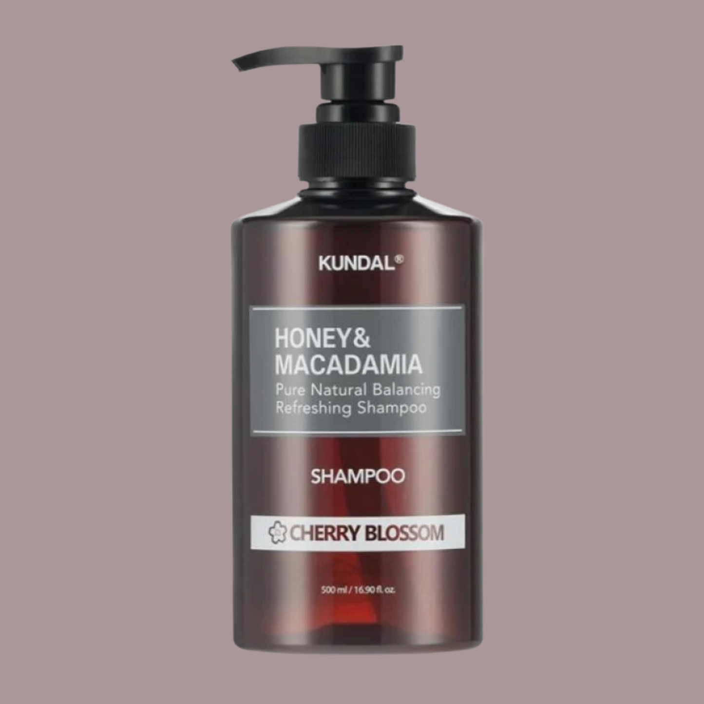 KUNDAL Honey & Macadamia Pure Natural Balancing Refreshing Shampoo Cherry Blossom 500ml