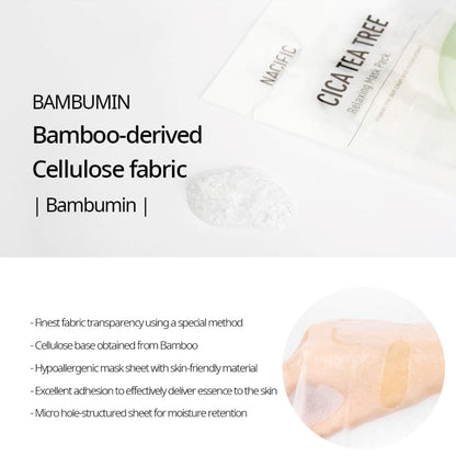 NACIFIC Cica Tea Tree Relaxing Mask (1ea) - ORION XO Exclusive