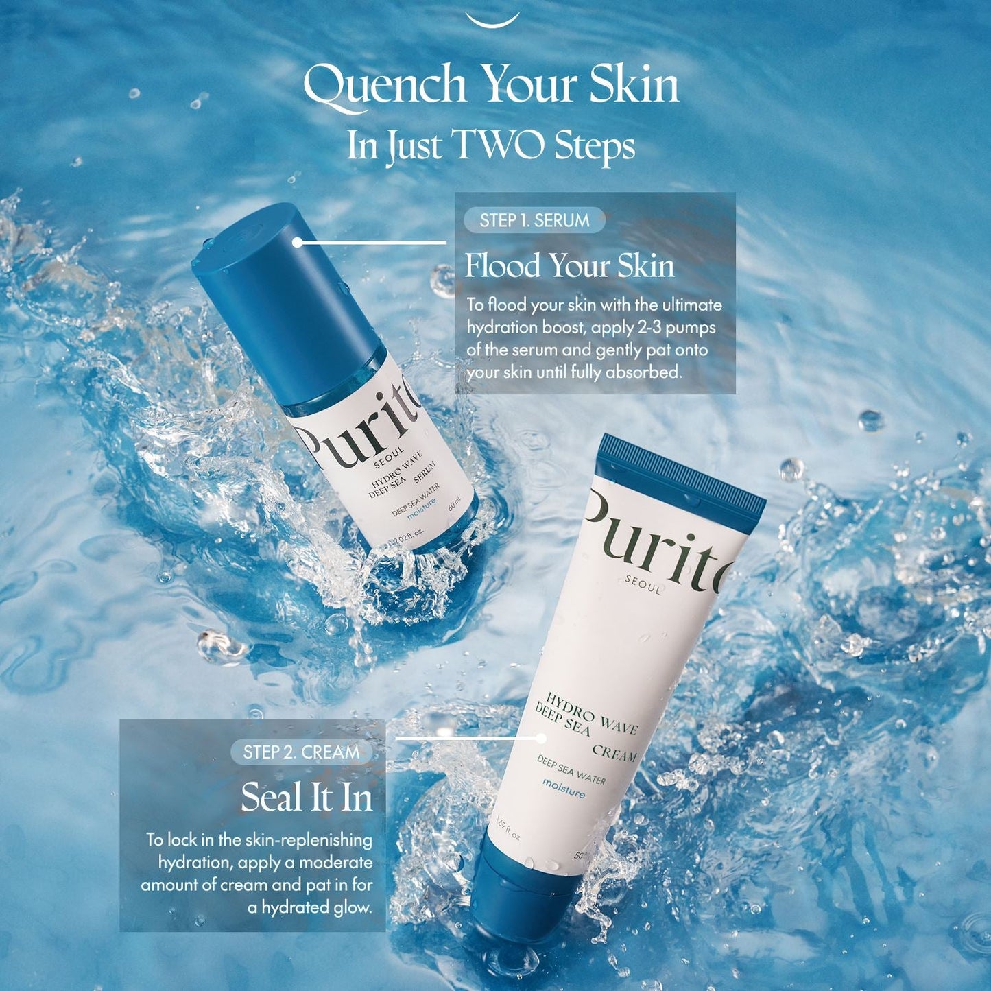 PURITO SEOUL Hydro Wave Deep Sea Cream 50ml - ORION XO Exclusive