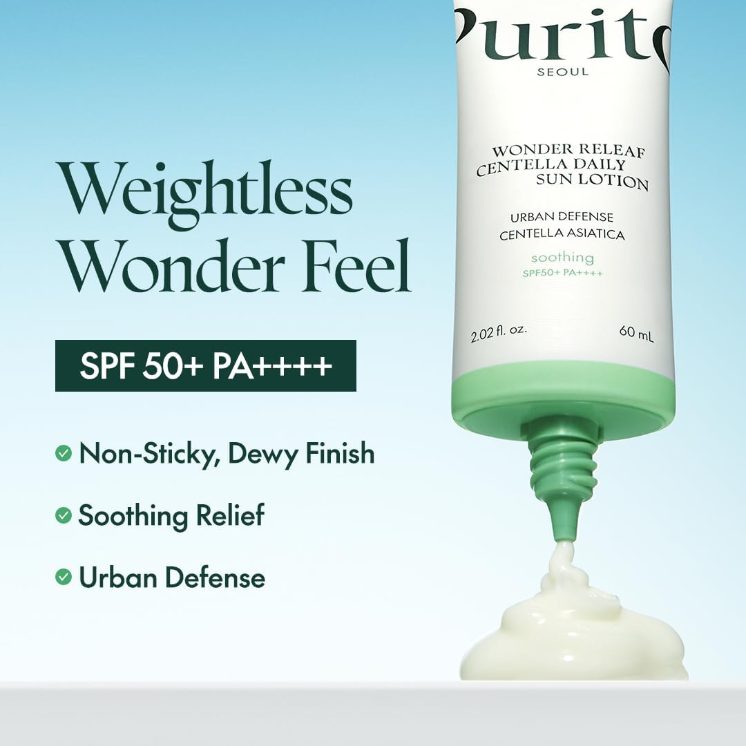 PURITO SEOUL Wonder Releaf Centella Daily Sun Lotion 60ml - ORION XO Exclusive