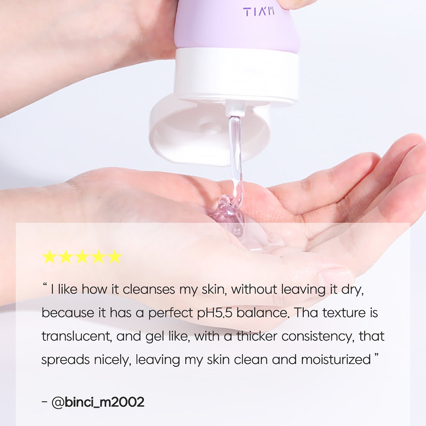 TIA'M Snail & Azulene Low pH Cleanser 200ml