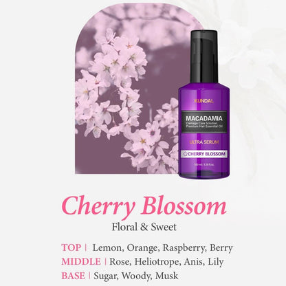 KUNDAL Macadamia Ultra Hair Serum Cherry Blossom 100ml Hair Care KUNDAL ORION XO Sri Lanka