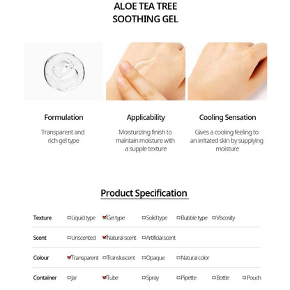 NACIFIC Aloe Tea Tree Soothing Gel 100ml - ORION XO Exclusive