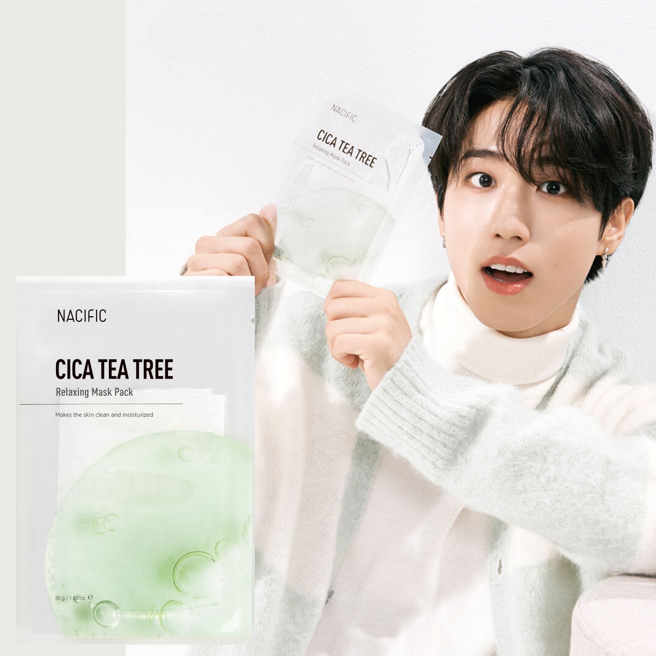 NACIFIC Cica Tea Tree Relaxing Mask (1ea) - ORION XO Exclusive