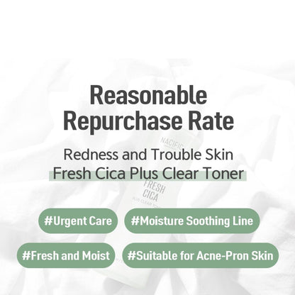 NACIFIC Fresh Cica Plus Clear Toner 150ml - ORION XO Exclusive