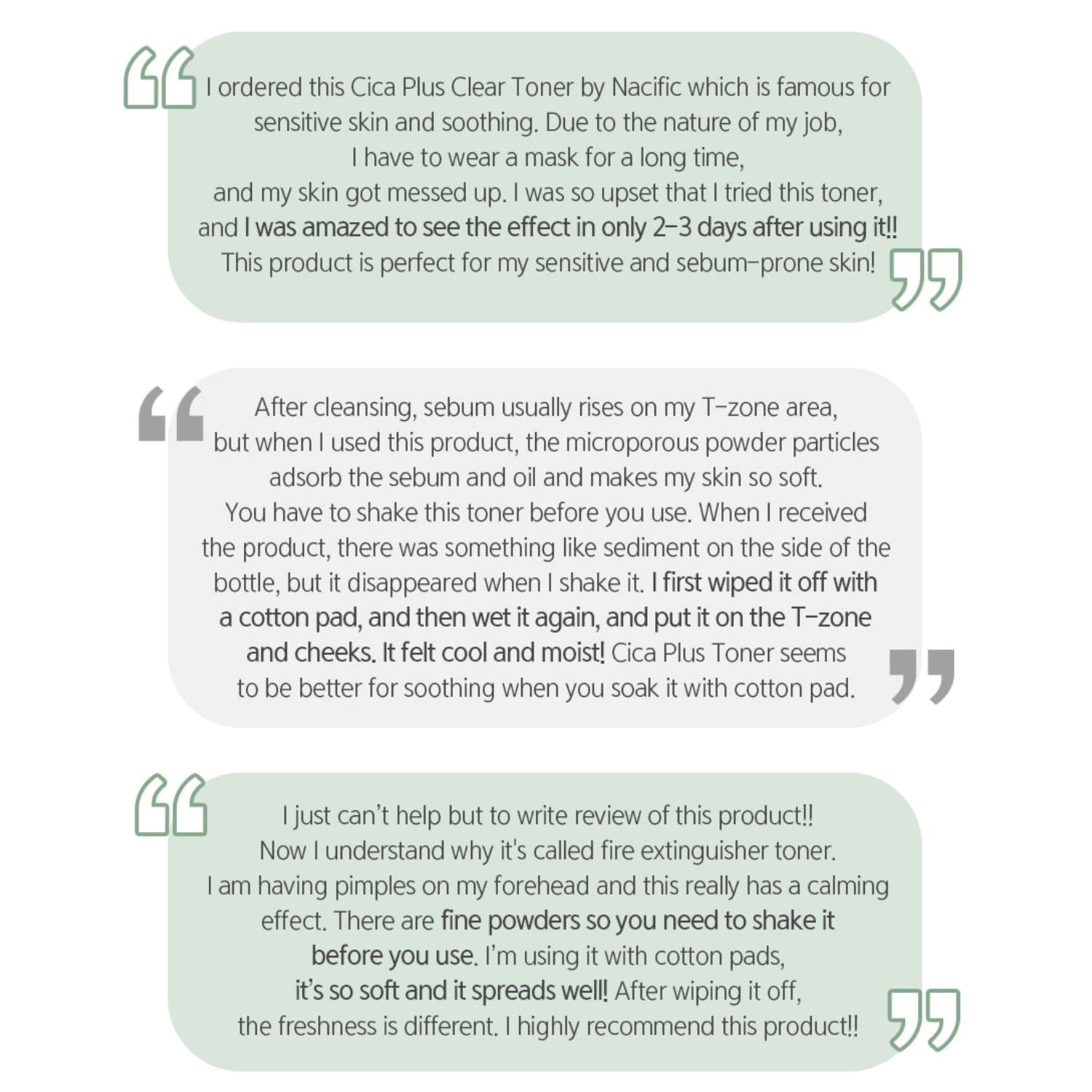 NACIFIC Fresh Cica Plus Clear Toner 150ml - ORION XO Exclusive