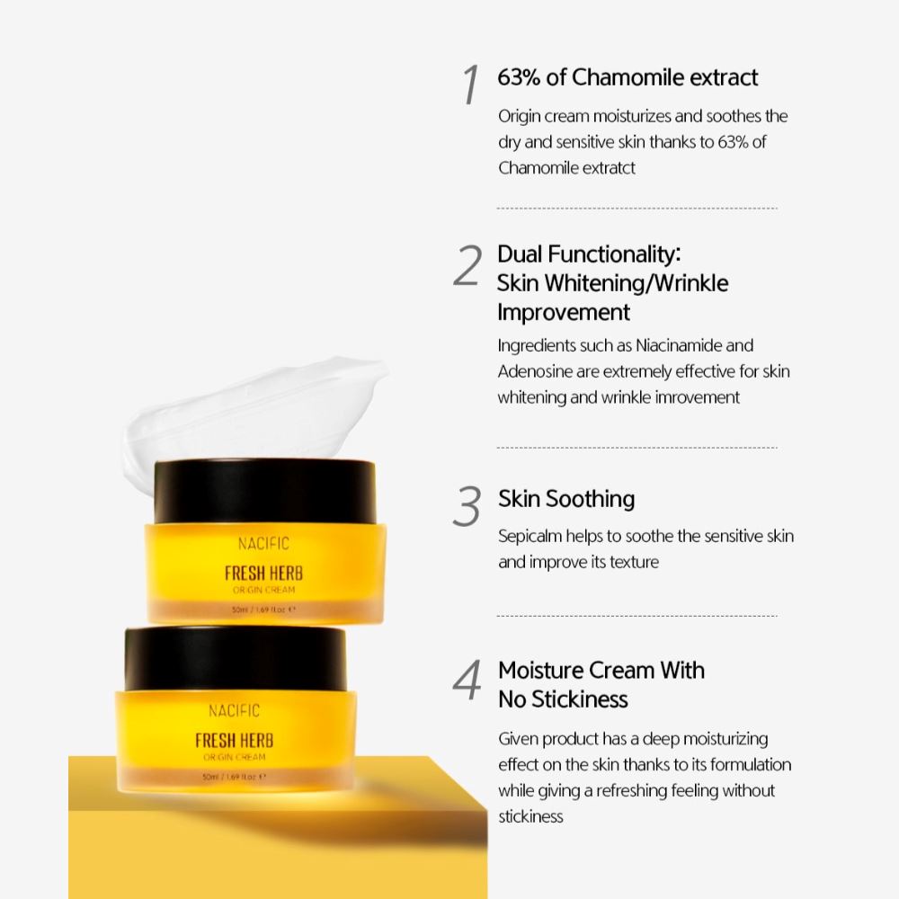 NACIFIC Fresh Herb Origin Cream 50ml - ORION XO Exclusive