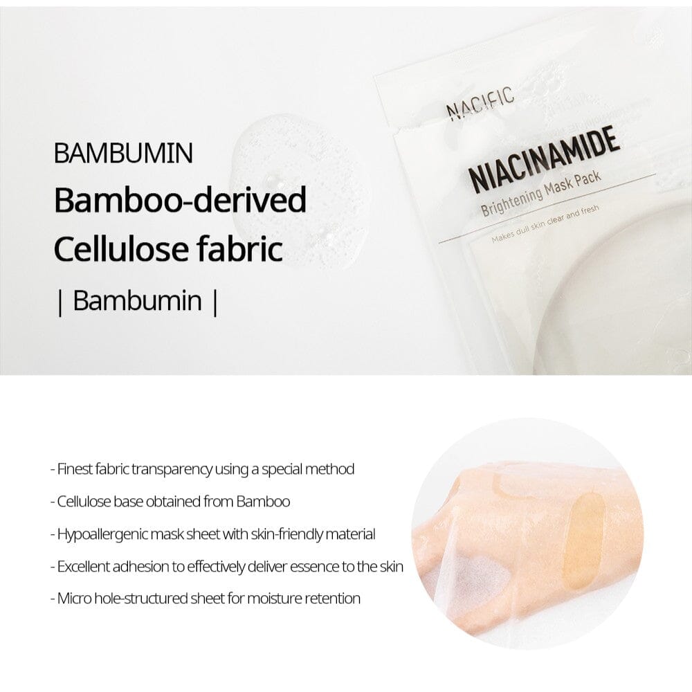 NACIFIC Niacinamide Brightening Mask (1ea) - ORION XO Exclusive