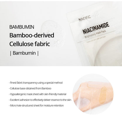 NACIFIC Niacinamide Brightening Mask (1ea) - ORION XO Exclusive