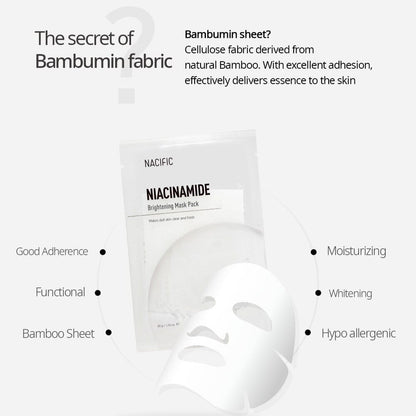 NACIFIC Niacinamide Brightening Mask (1ea) - ORION XO Exclusive