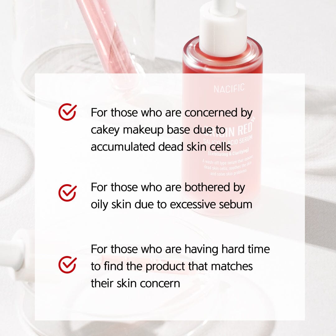 NACIFIC Origin Red Salicylic Acid (Wash-Off) Serum 50ml - ORION XO Exclusive