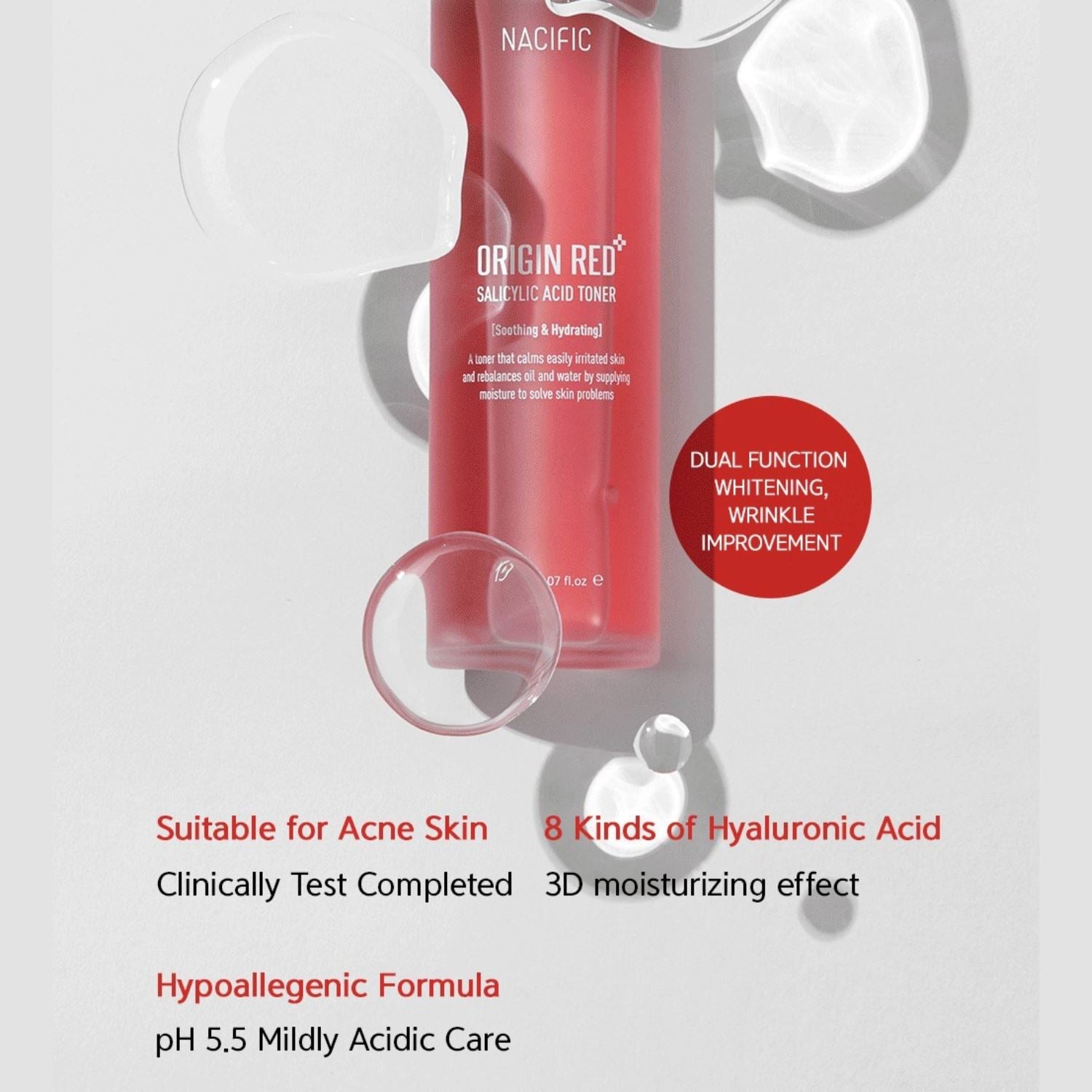 NACIFIC Origin Red Salicylic Acid Toner 150ml - ORION XO Exclusive