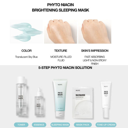 NACIFIC Phyto Niacin Brightening Sleeping Mask 100ml (5% Niacinamide) - ORION XO Exclusive