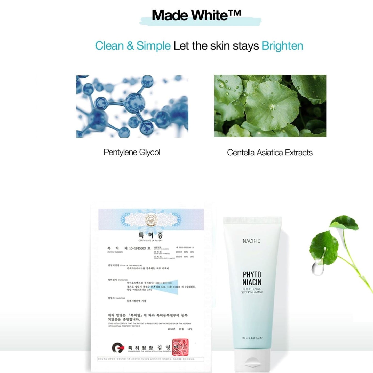 NACIFIC Phyto Niacin Brightening Sleeping Mask 100ml (5% Niacinamide) - ORION XO Exclusive