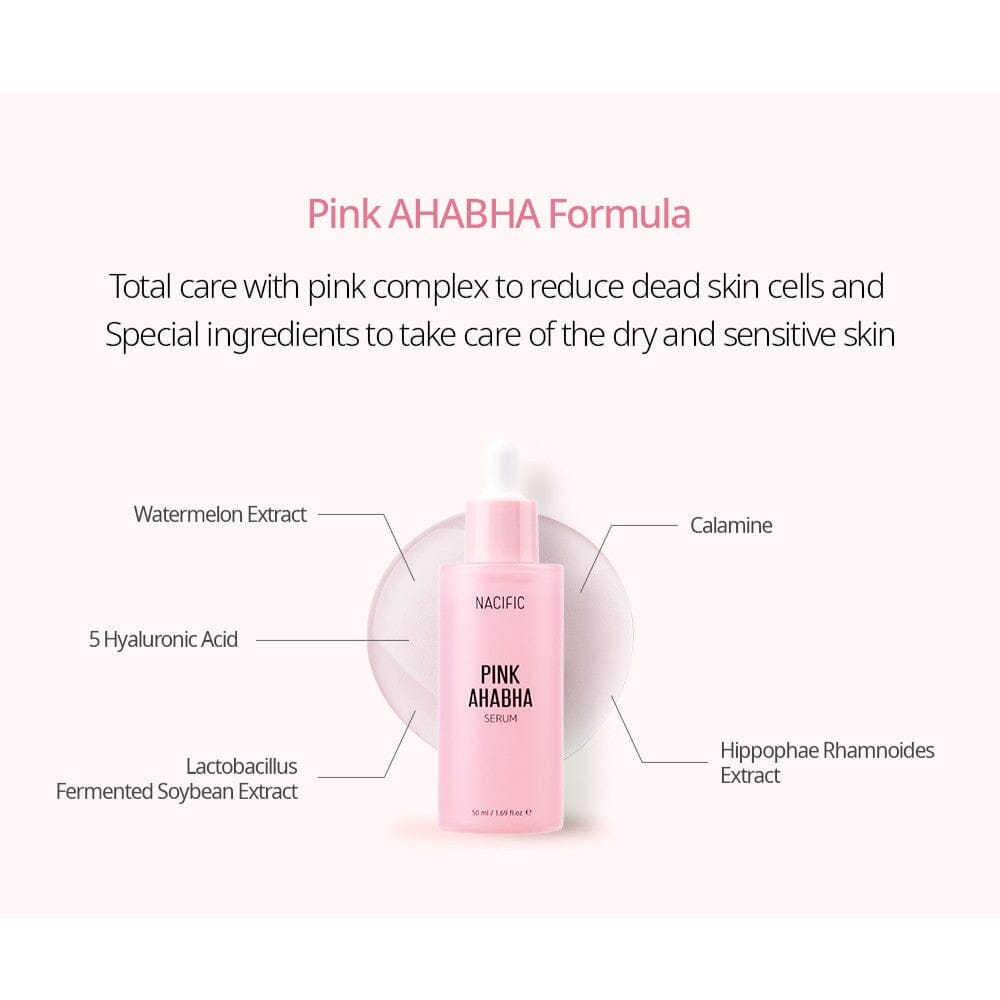 NACIFIC Pink AHA BHA Serum 50ml - ORION XO Exclusive