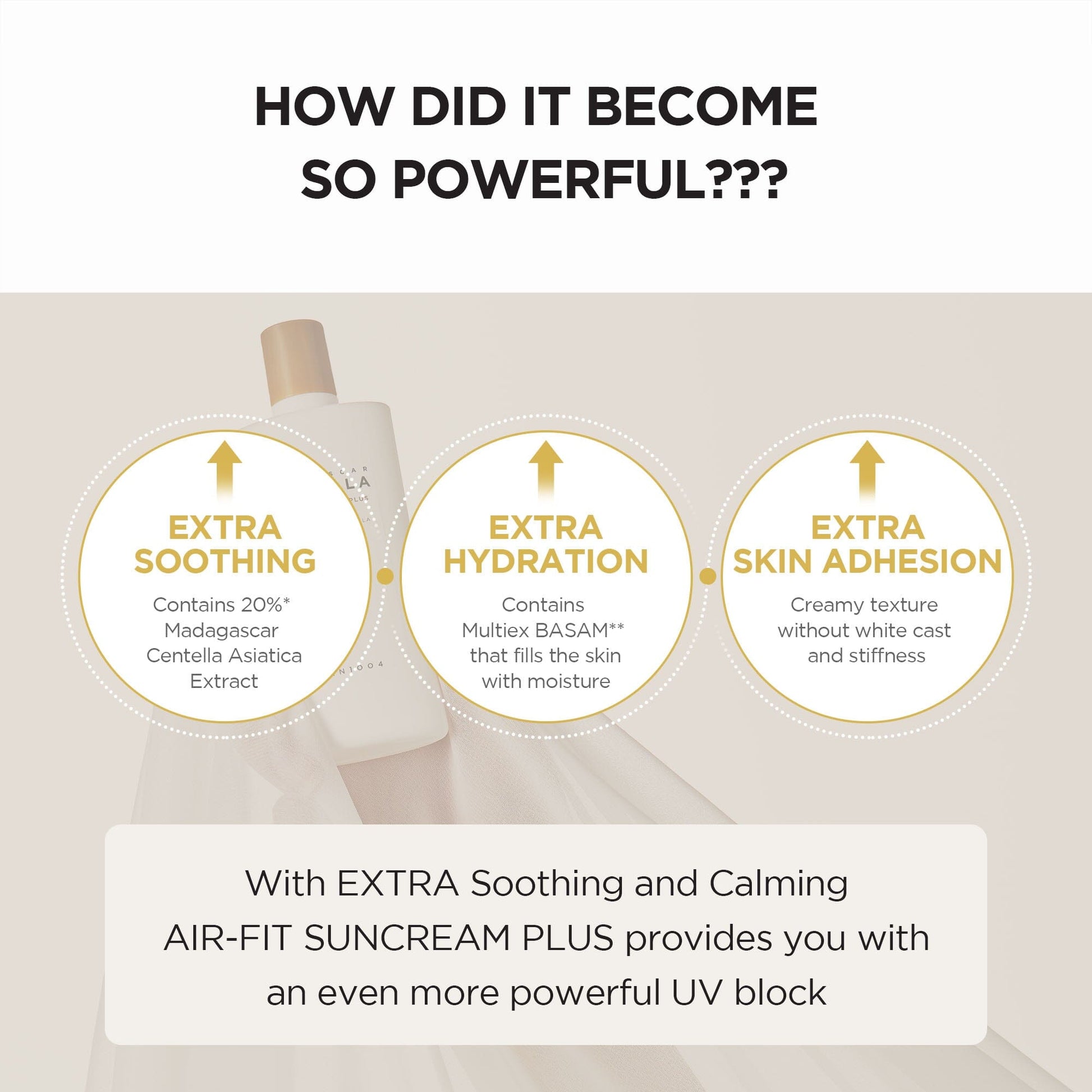 SKIN1004 Madagascar Centella Air-Fit Suncream Plus SPF50+ PA++++ 50ml - ORION XO Exclusive