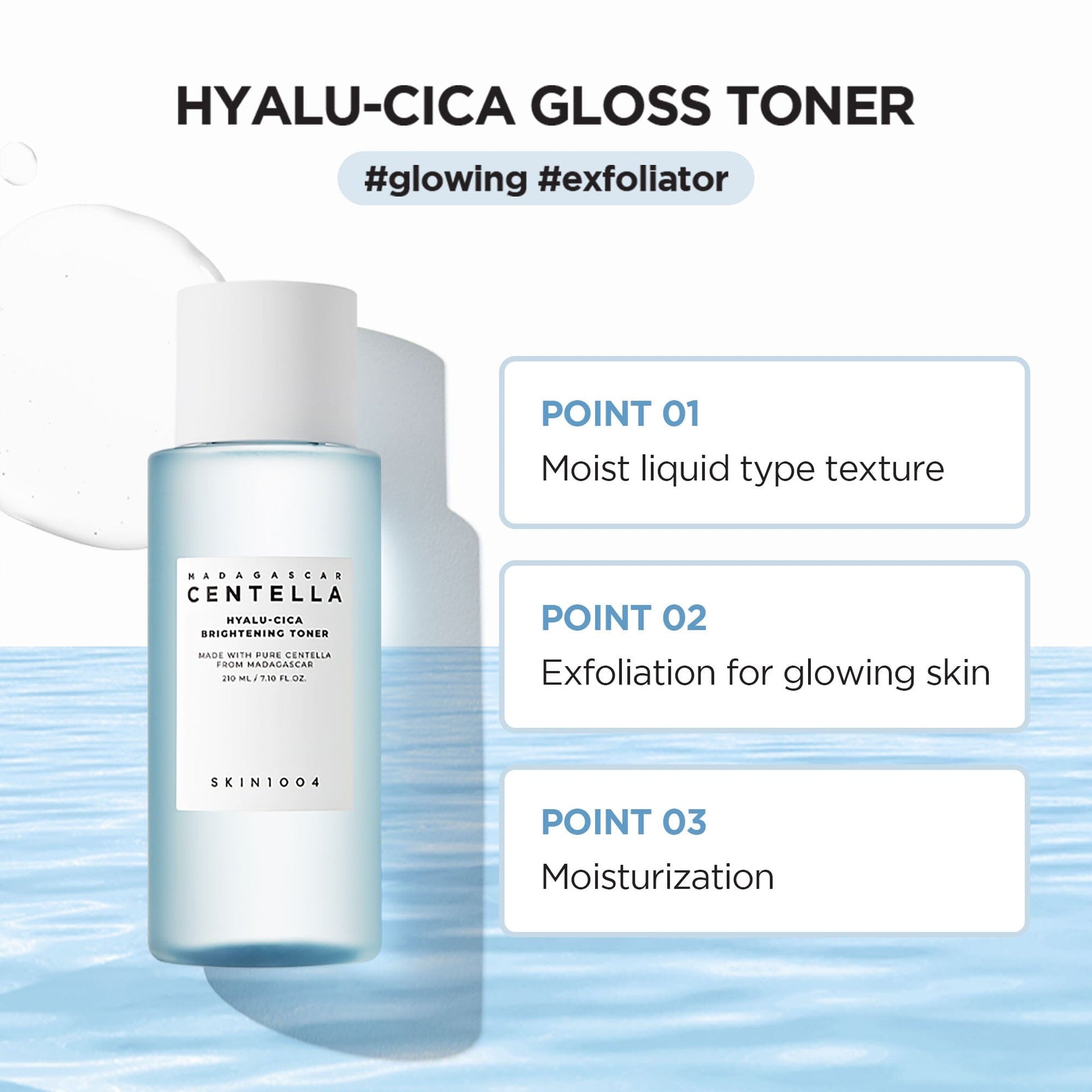SKIN1004 Madagascar Centella Hyalu-Cica Brightening Toner 210ml - ORION XO Exclusive