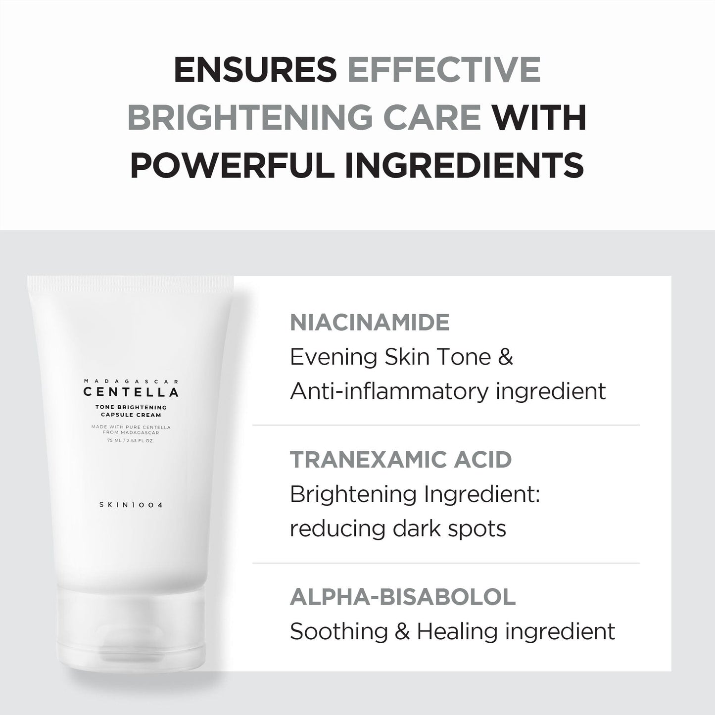 SKIN1004 Madagascar Centella Tone Brightening Capsule Cream 75ml - ORION XO Exclusive