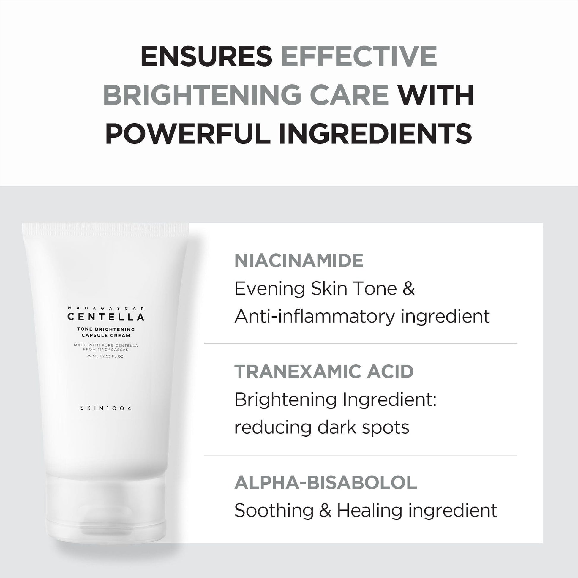 SKIN1004 Madagascar Centella Tone Brightening Capsule Cream 75ml - ORION XO Exclusive