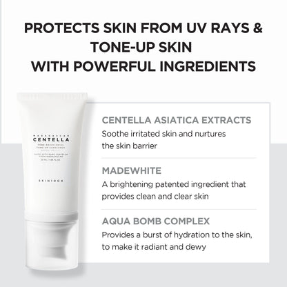SKIN1004 Madagascar Centella Tone Brightening Tone-up Sunscreen SPF50+ PA++++ 50ml - ORION XO Exclusive
